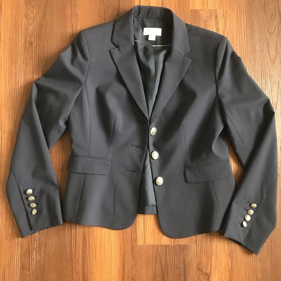 LOFT Jackets & Blazers - Ann Taylor LOFT navy blazer with gold buttons